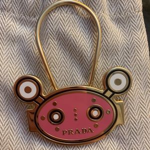 Prada robot keyring keychain key holder